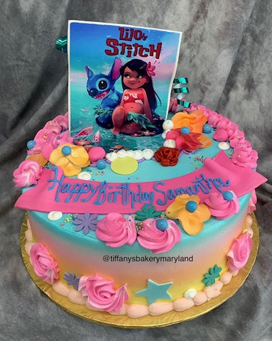 Lilo and Stitch - 10" Round Cake