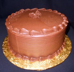 Chocolate Frosted Yellow Cake