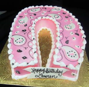 Pink Paisley Horseshoe