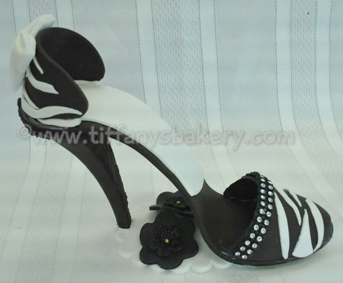 Stiletto - Zebra Fondant Accent