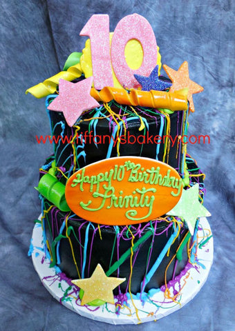 Black Celebration Tier Cake