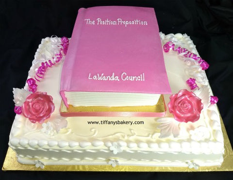 Book on Sheet Cake