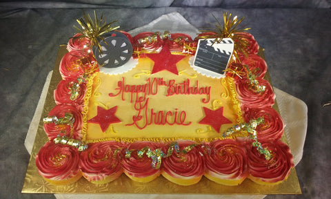 Cupcake Cake, 30 cupcakes - Movie Reel