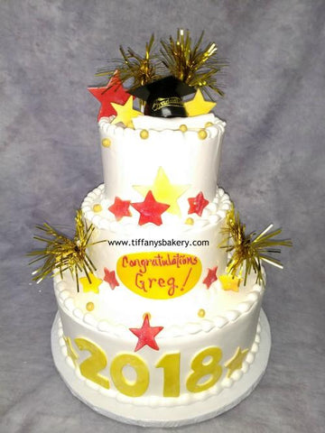 Graduation Celebration Tier Cake