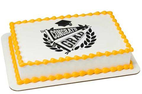 Grad Pennant Edible Image Layon Design #20478