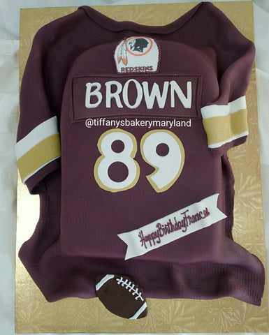 Football Jersey Cutout Fondant Covered