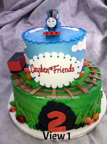 Thomas the Train Celebration Tier Cake