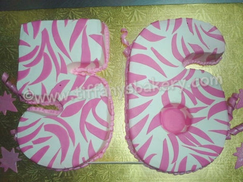 Pink Zebra Cut-out Numbers