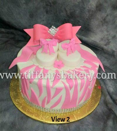 Zebra Round with Bow and Booties