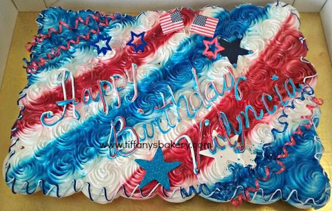 Patriotic Cupcake Cake
