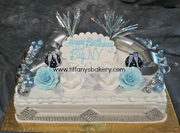 Gold Bling on 1/4 and 1/2 sheet cake