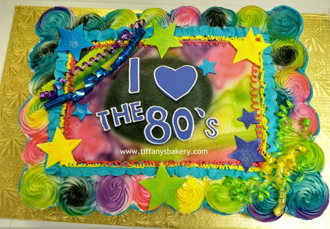 Cupcake Cake 48 cupcakes - 80's Theme