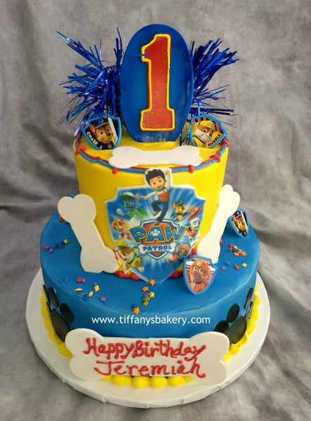 Paw Patrol Round Celebration Tier Cake