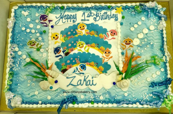 Baby Shark Sheet Cake
