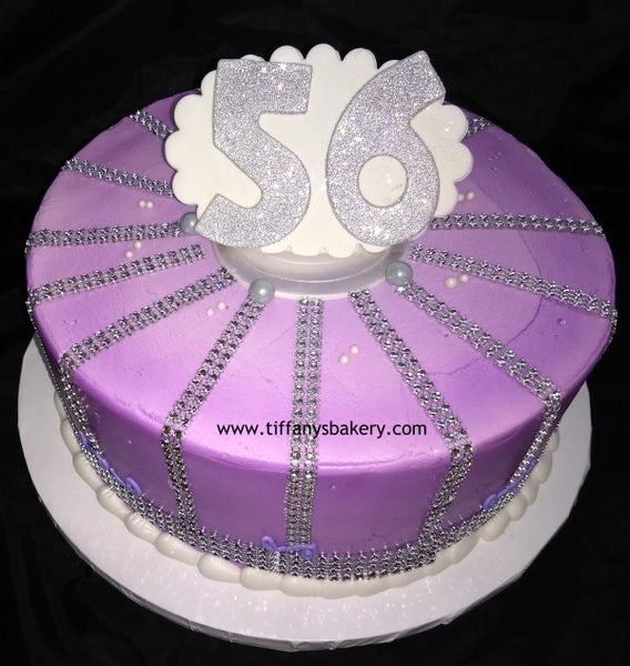 Bling Strips on Round Cake