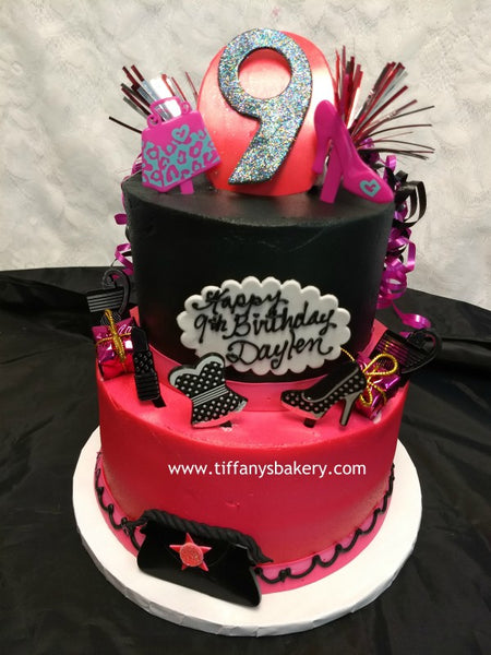 Round Celebration Tier Cake - 6" and 8" Round Birthday Cake