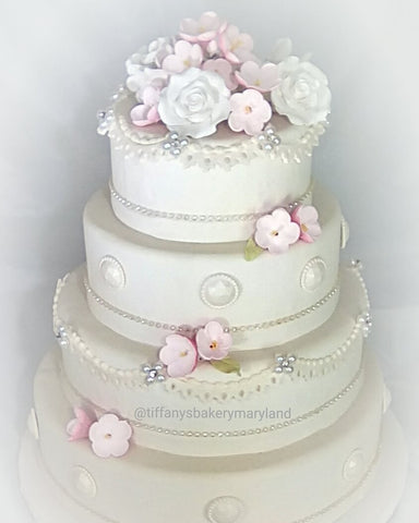 Princess Fondant Wedding Cake