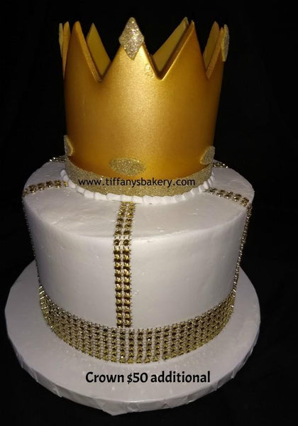 Bling Strips on Round Cake