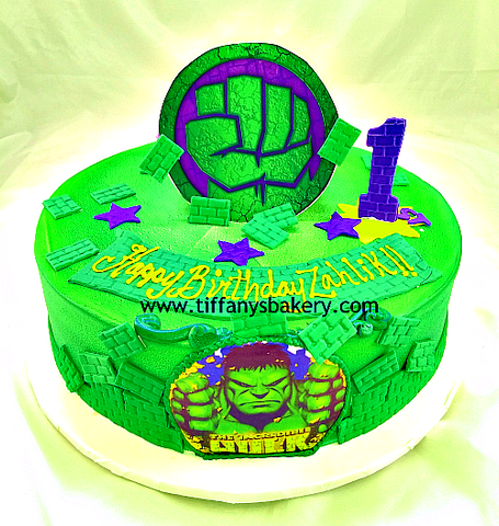 Hulk 14" Round Cake