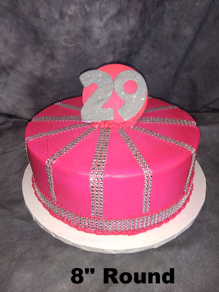 Bling Strips on Round Cake