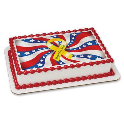 Military-Support Our Troops Edible Image Layon #19734 Sheet