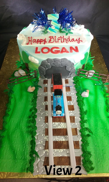 Thomas the Train Celebration Tier Cake
