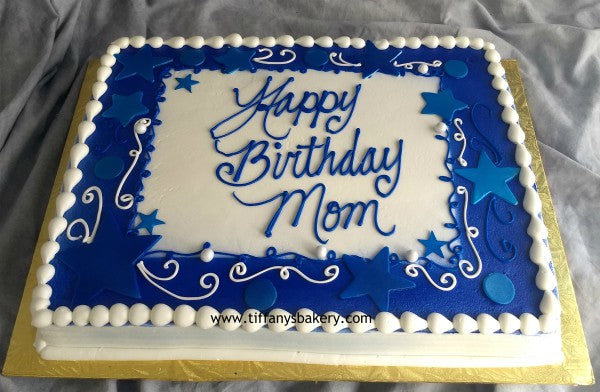 Birthday Stars Sheet Cake